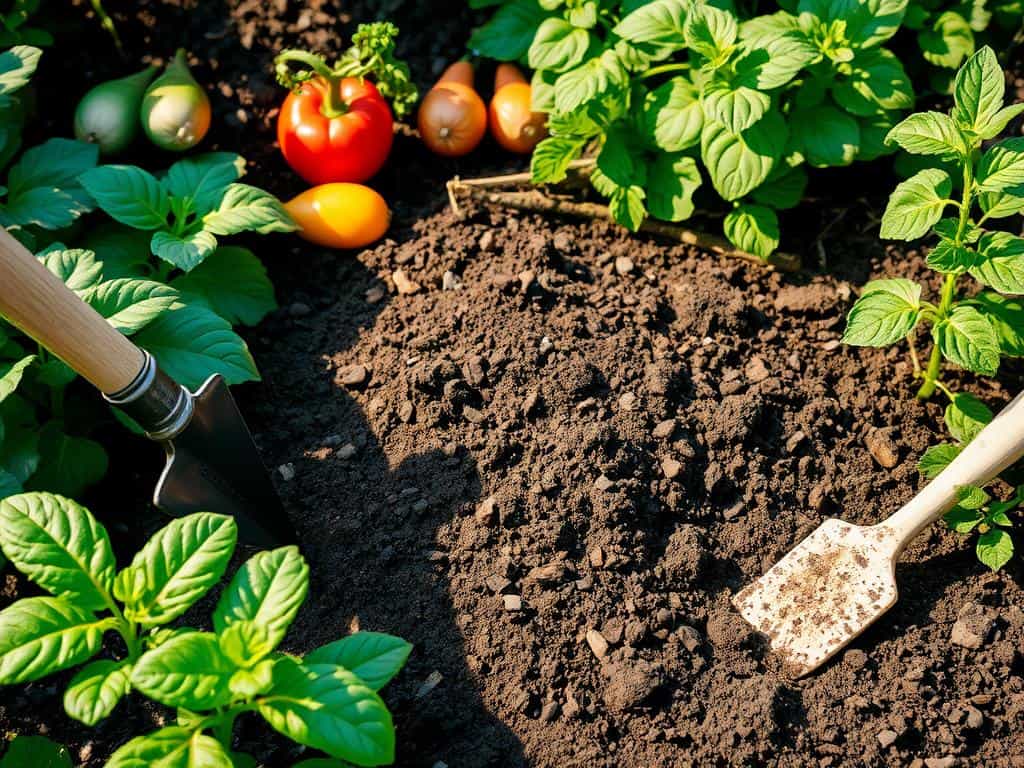Gemüsegarten Untergrundvorbereitung