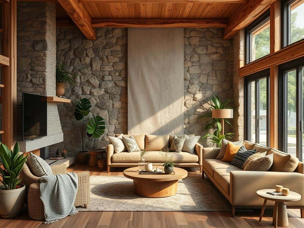 Naturmaterialien zur Förderung von Nachhaltigkeit und Gemütlichkeit