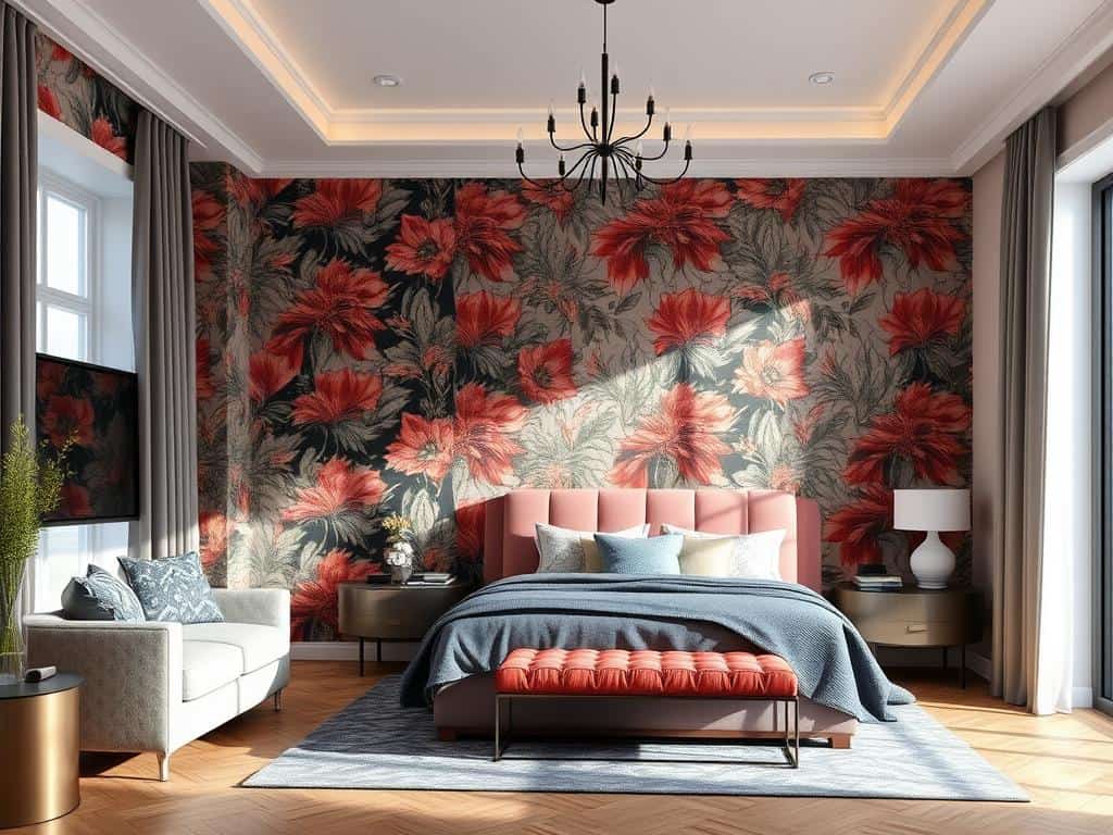 Tapetenideen für Wohnzimmer und Schlafzimmer