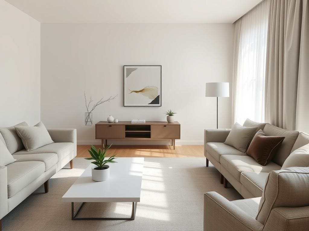 Minimalismus Dekoration Akzente