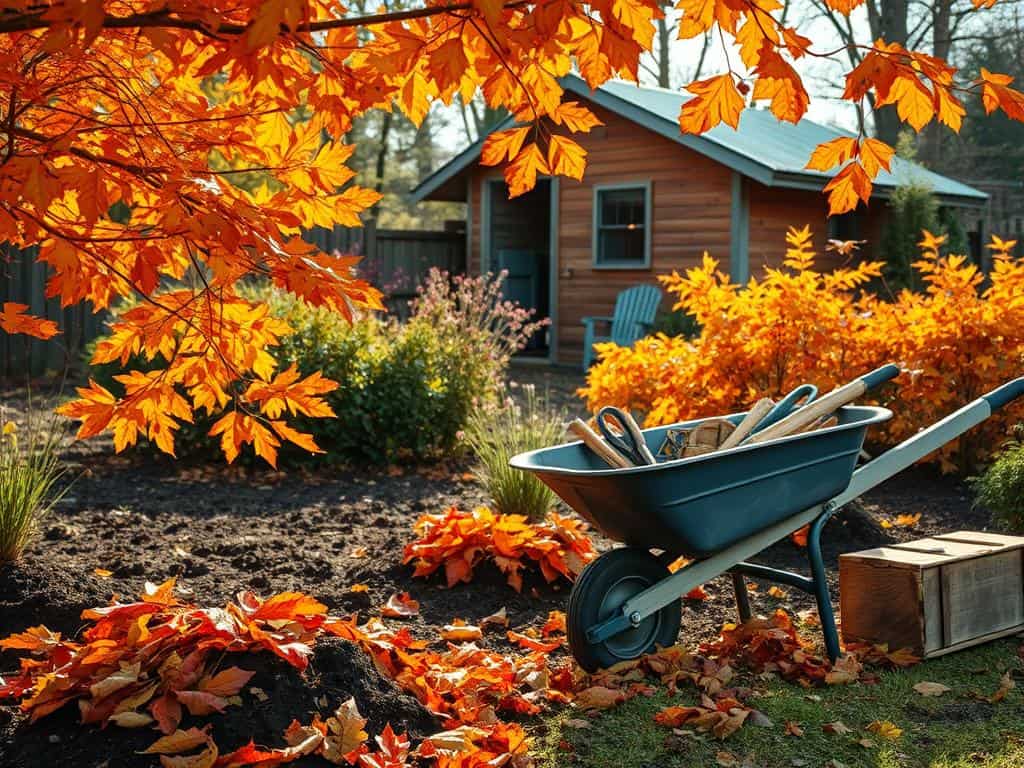 Gartenarbeit im Herbst