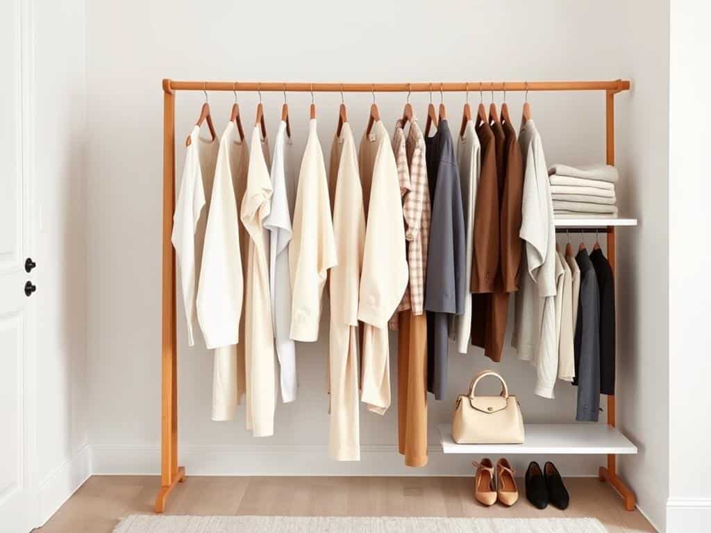 Minimalistischer Kleiderschrank