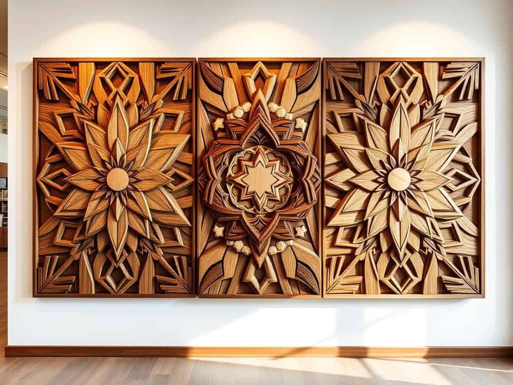 Wanddeko aus Holz