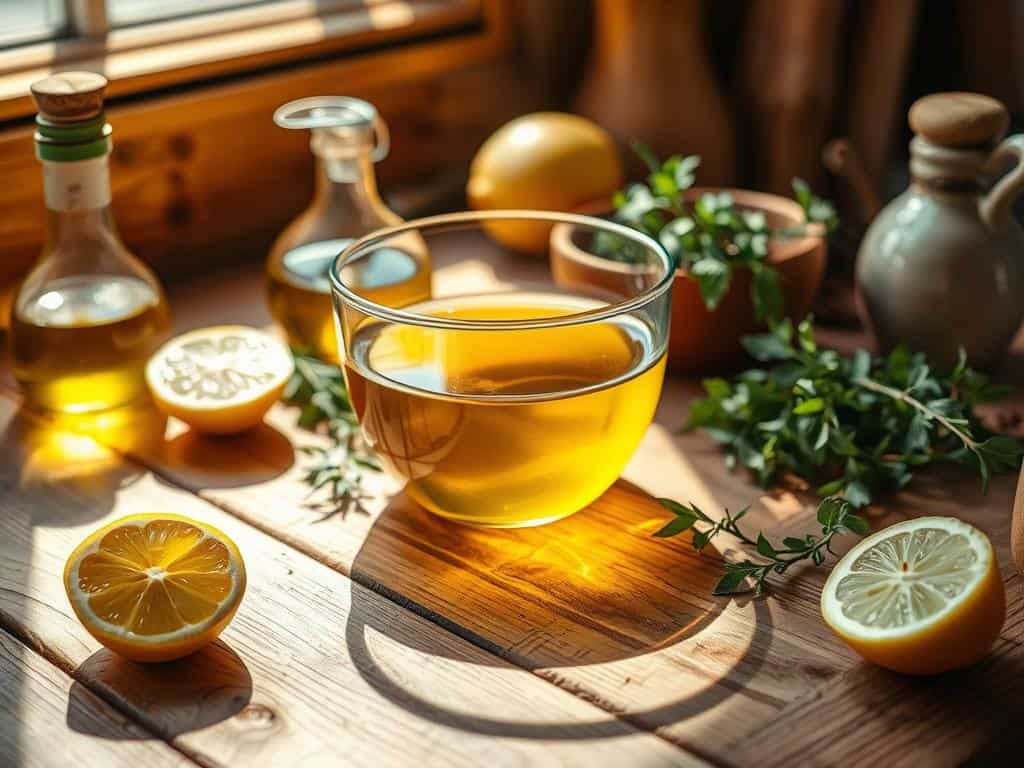 Möbelpolitur herstellen mit Essig-Öl-Mischung